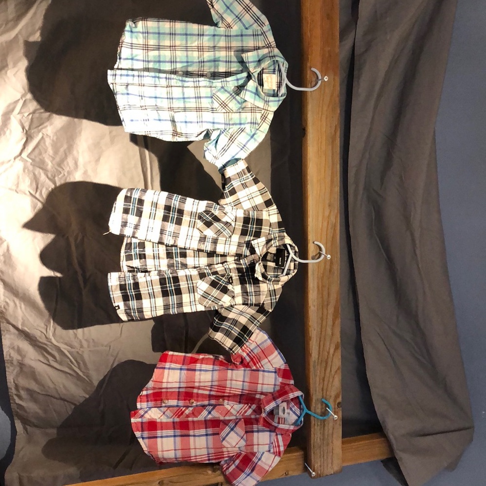 Three boys short-sleeve button ups (package deal)